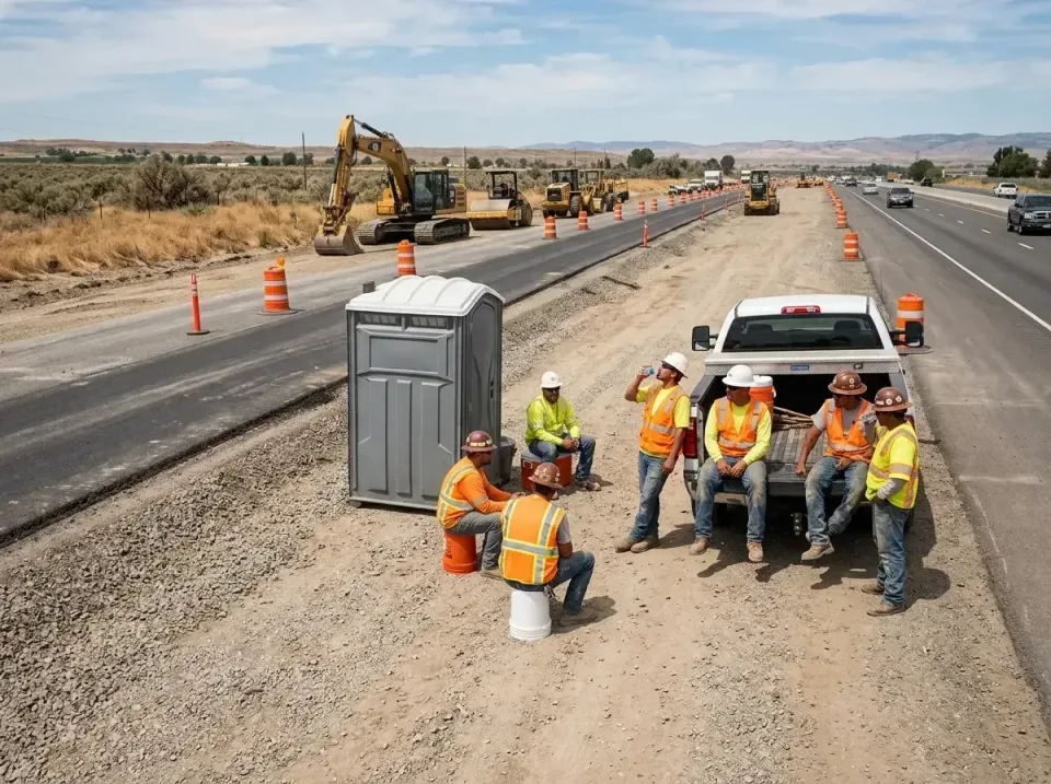 highway-road-construction-crew-007 — frequently asked questions, Porta Potty and Restroom Rentals in Clovis, CA